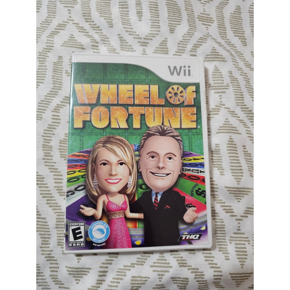 Wheel of Fortune Nintendo Wii Game THQ Pat Sajak Vanna White Complete CIB